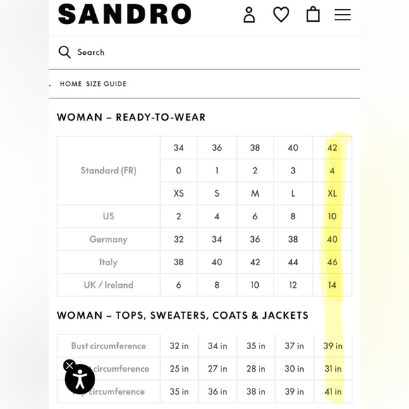 Sandro Irene Knit Contrast Stripe Polo Dress  Cream/Red 42 (US10) - Picture 12 of 12